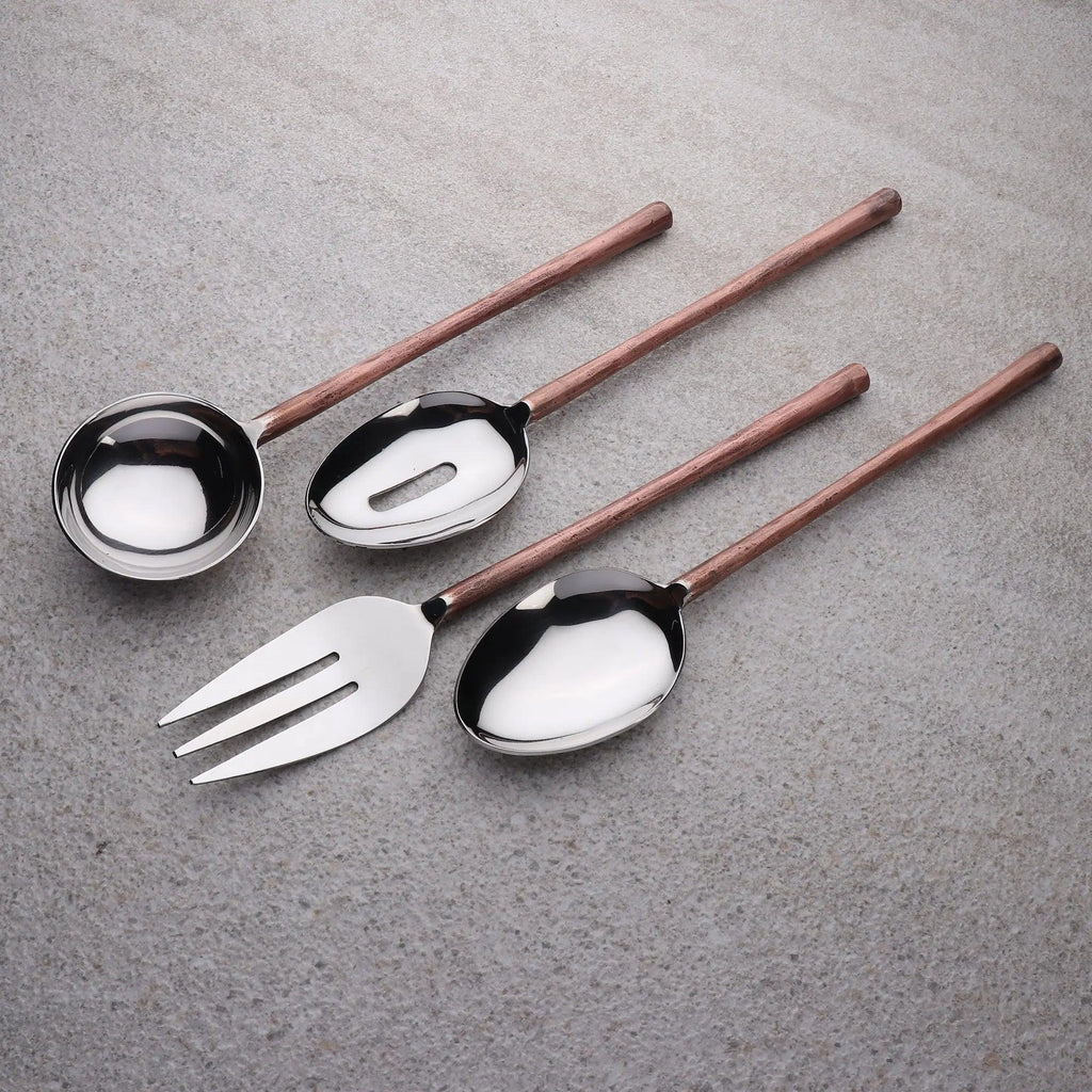 CAMELLIA HOSTESS SERVING 4 PC. SET