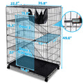 50 Inch 4-Tier Cat Cage C02
