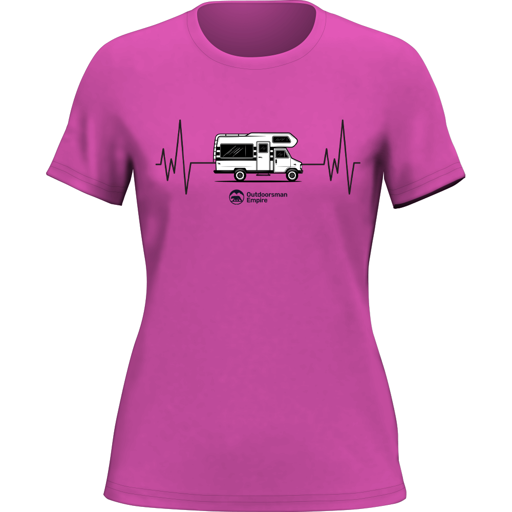 Camping Cardiogram T-Shirt for Women