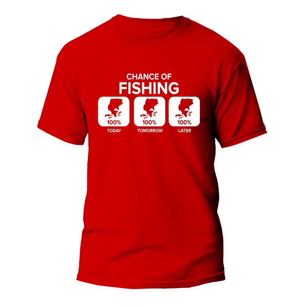 Chance of Fishing Man T-Shirt