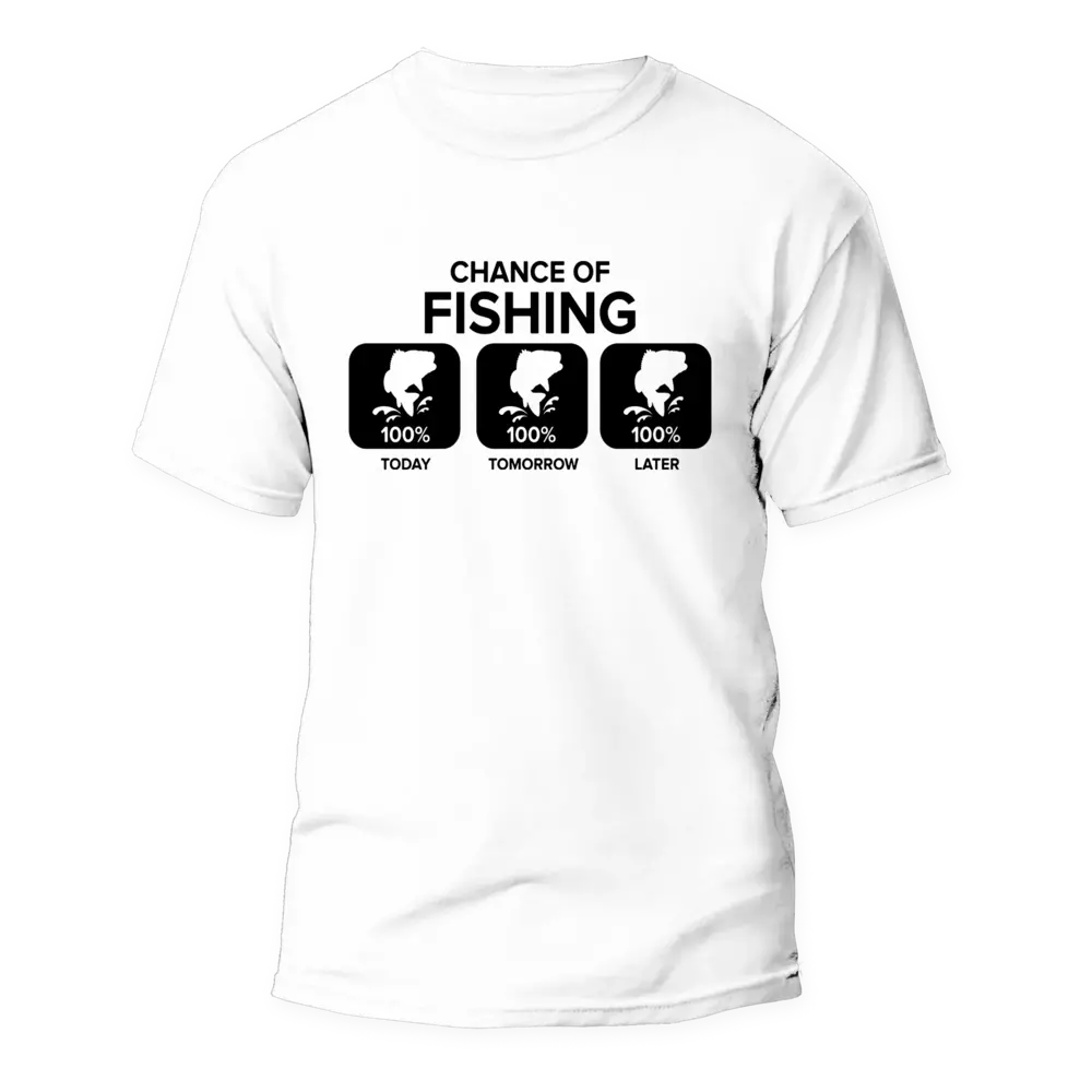 Chance of Fishing Man T-Shirt