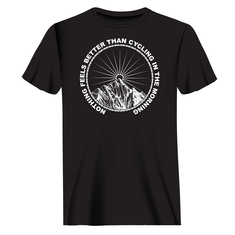 Cycling In The Morning Man T-Shirt