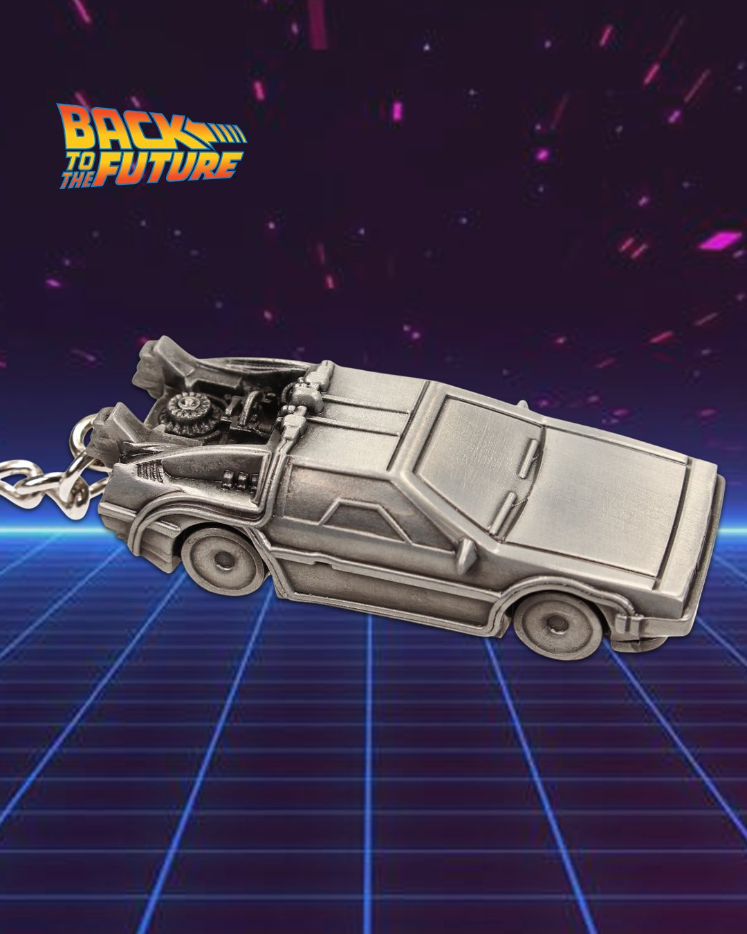 Back to the Future DeLorean 3D Keyring