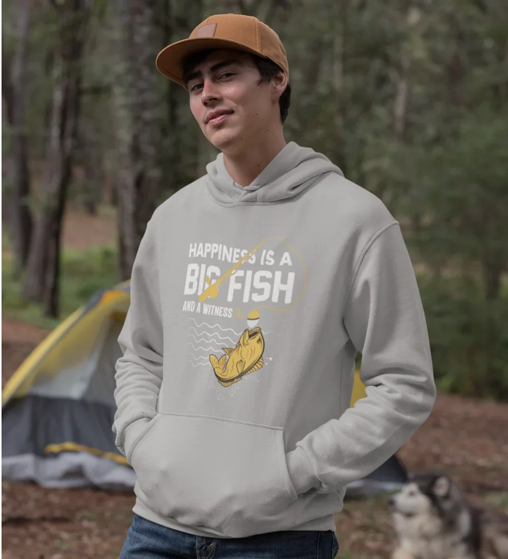 Happiness Is A Big Fish Unisex Hoodie