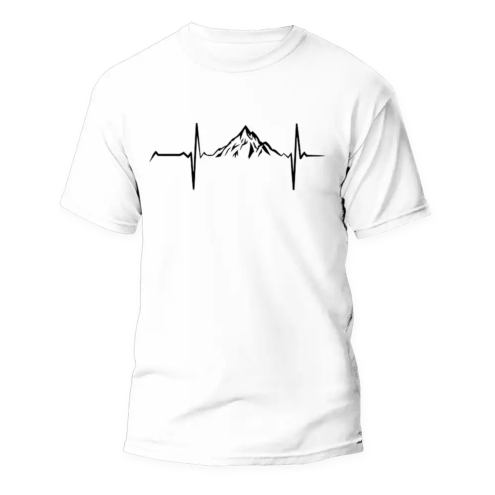 Mountain Hiking Heartbeat Unisex T-Shirt