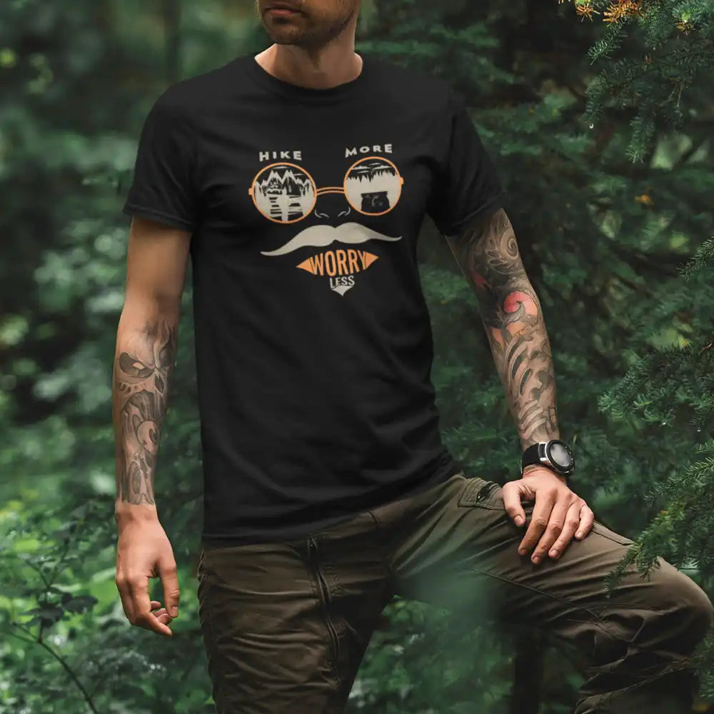 Hike More Worry Less Man T-Shirt