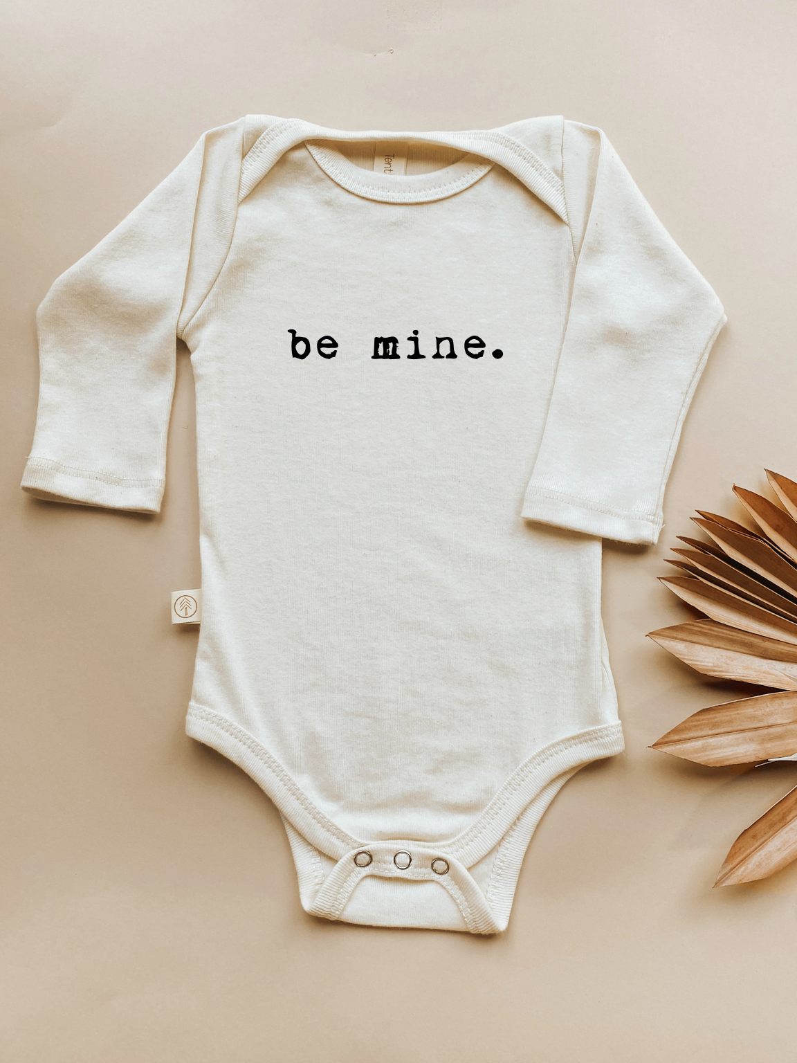 Be Mine Organic Baby Bodysuit Long Sleeve