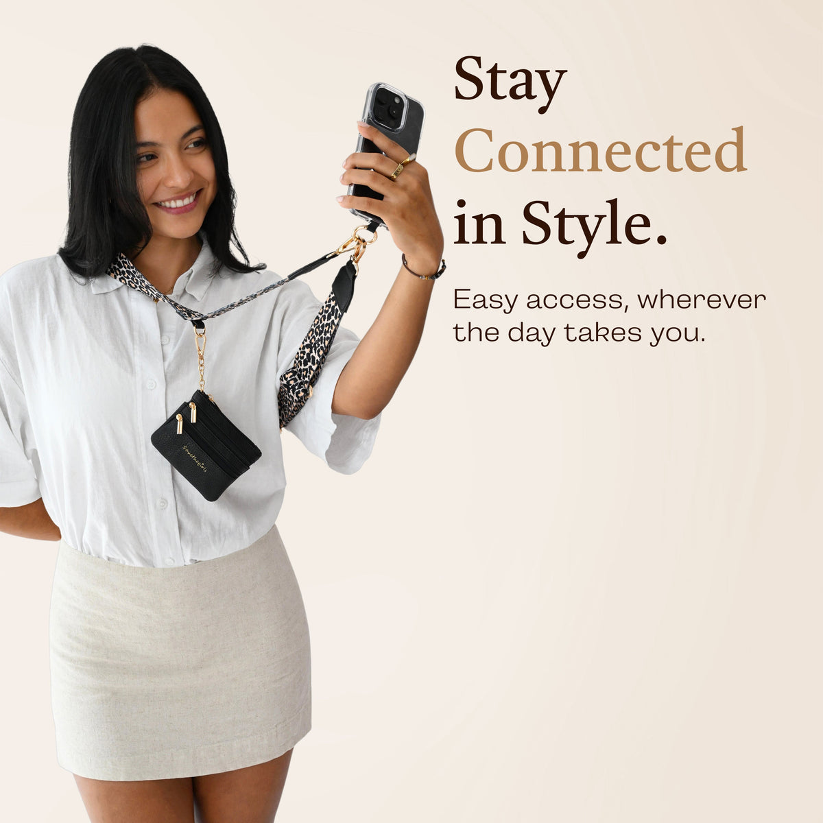 Clip & Go Strap w/Zippered Pouch
