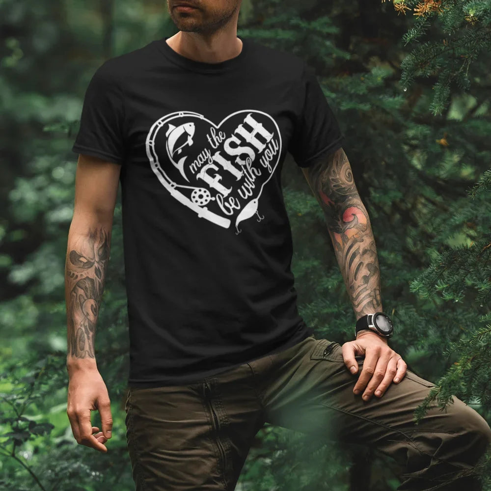 May The Fish Be With You Man T-Shirt
