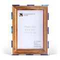 Picture Frame Handmade Fairground Carousel Bone Inlay Wood – 4x6 & 5x7"
