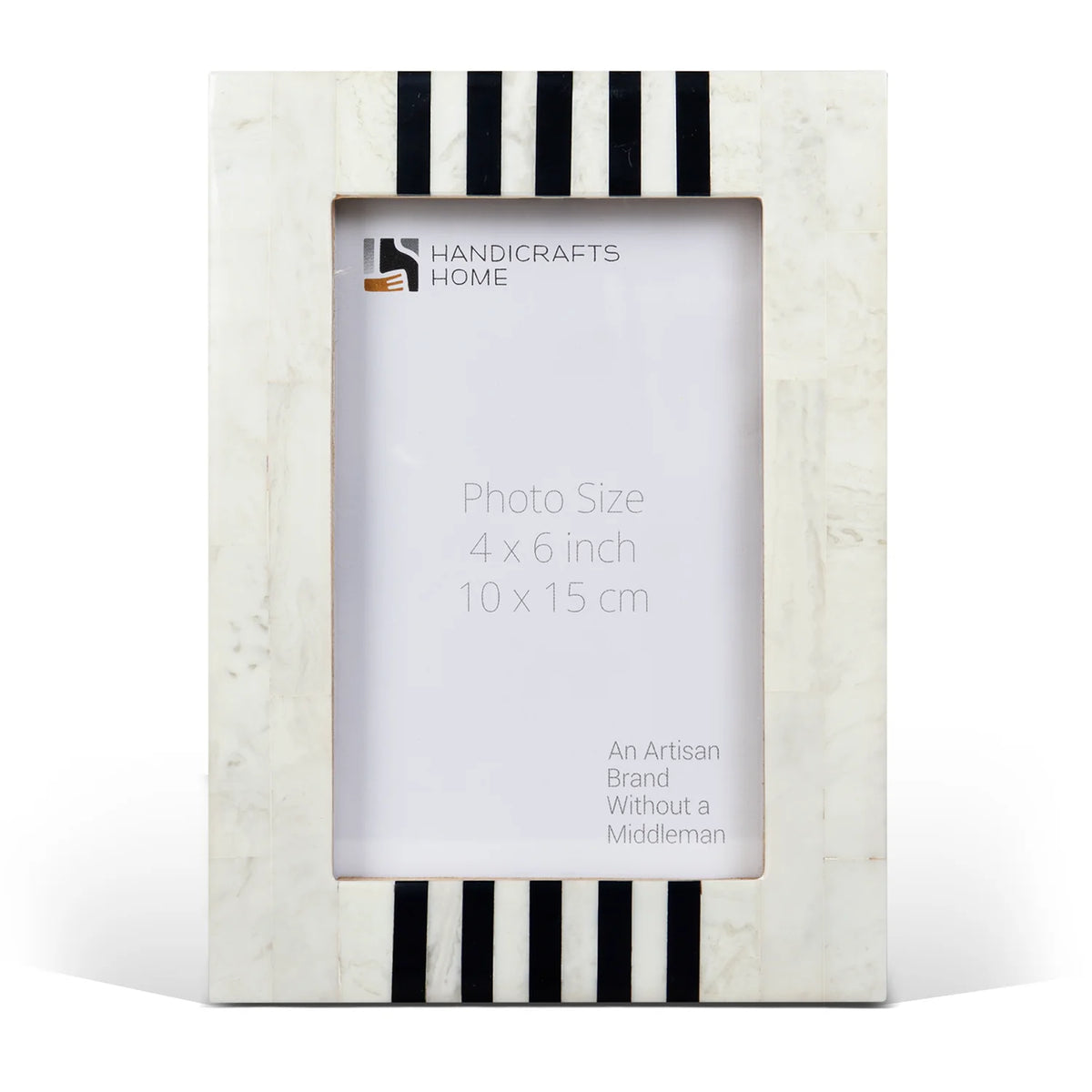 Picture Frame Contour Alto Pattern Collection Resin Inlay White & Black – 4x6, 5x7 & 8x10"