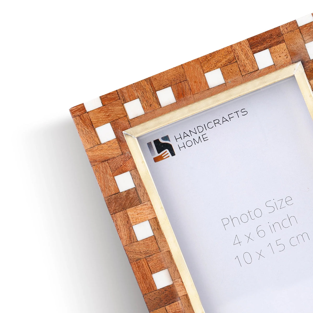 Halo Parquet Picture Frames | Parquet Wood Inlay | 4x6 5x7