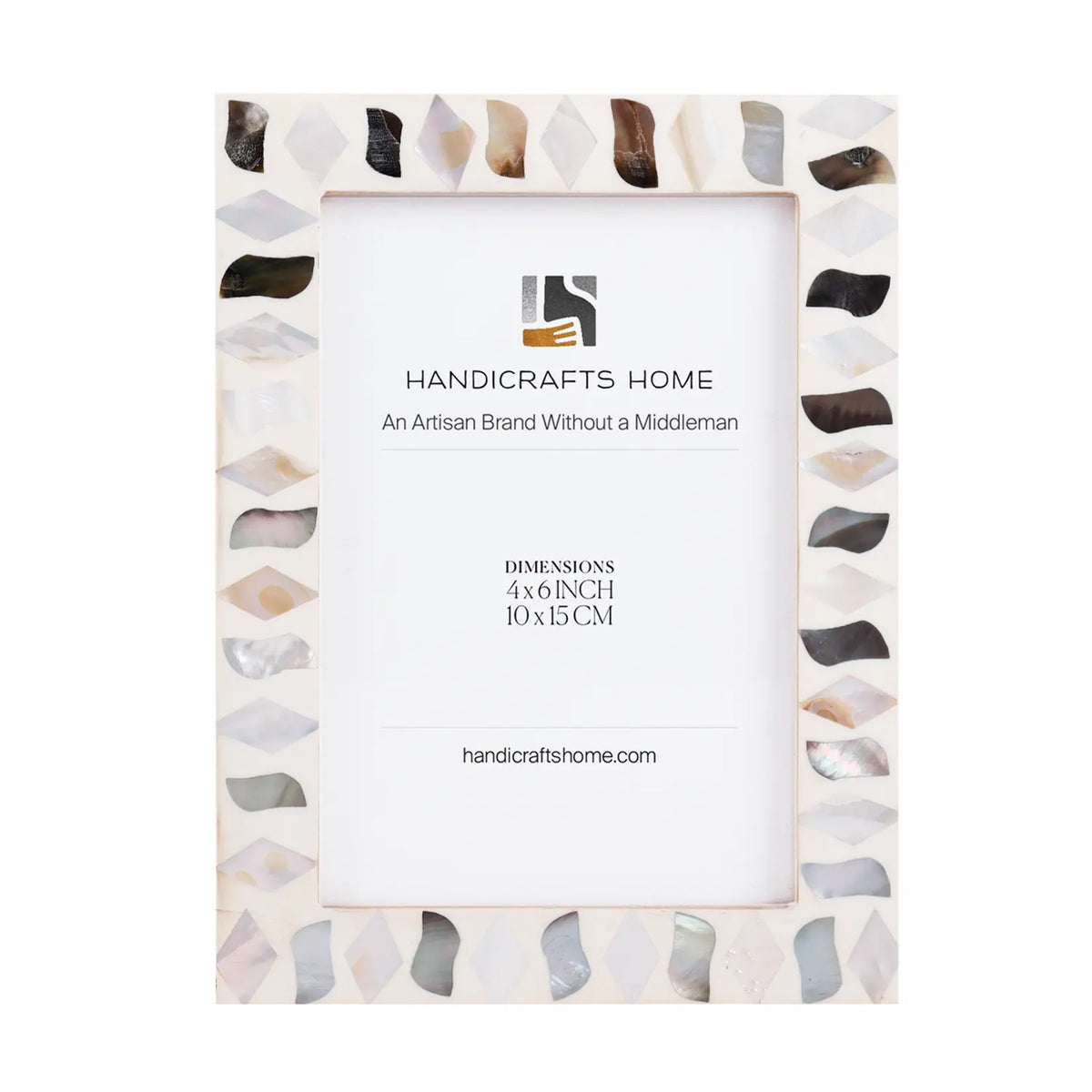 Pearlescent Fossil Picture Frames | Seashell | 4x6 5x7 8x10