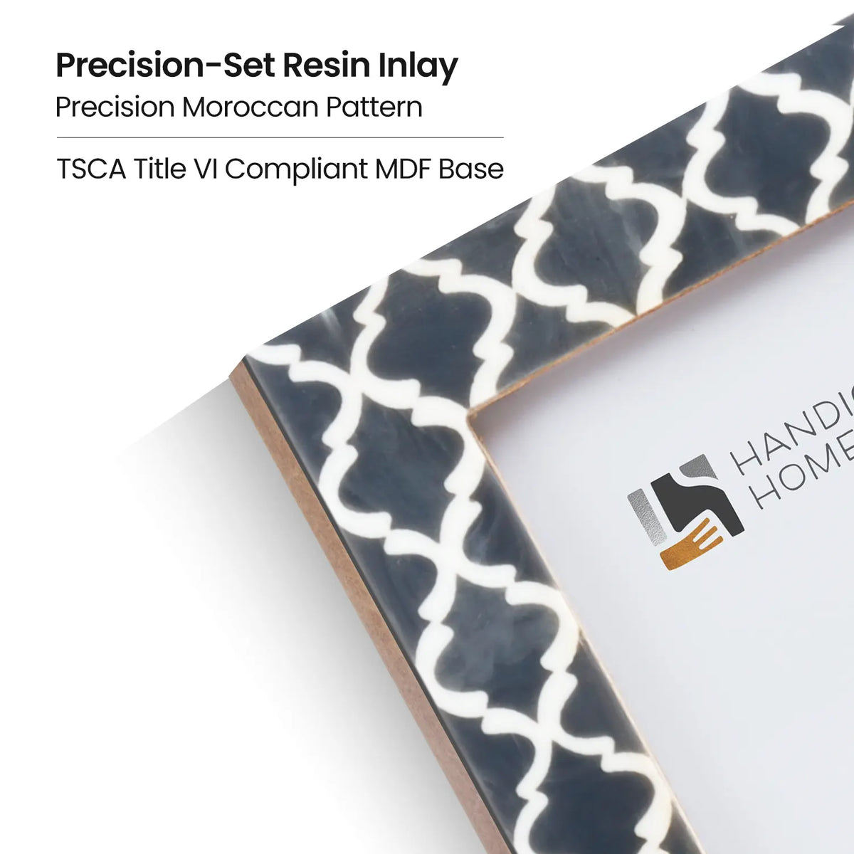 Casablanca Fumar Resin Inlay Picture Frame Set 2