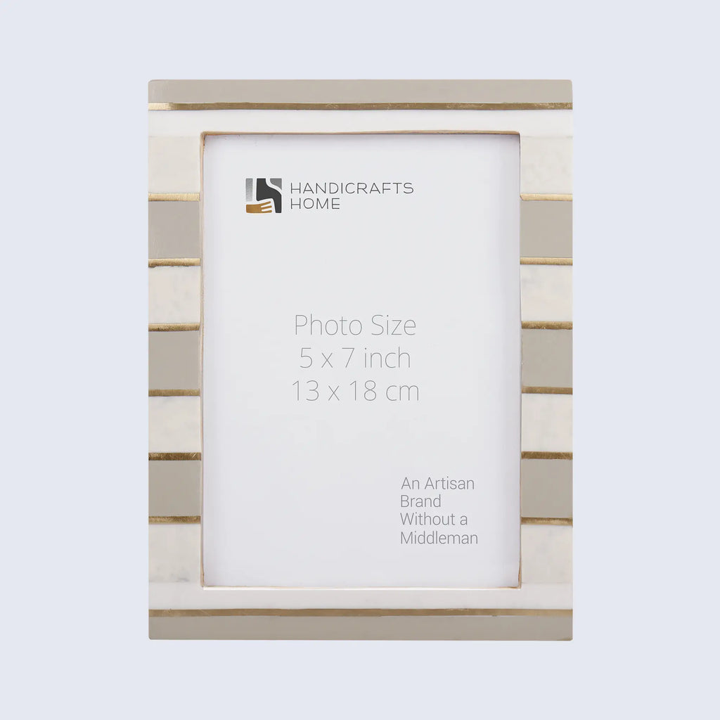 Picture Frame Contour Darado Collection Resin Inlay & Brass Gold –3 sizes