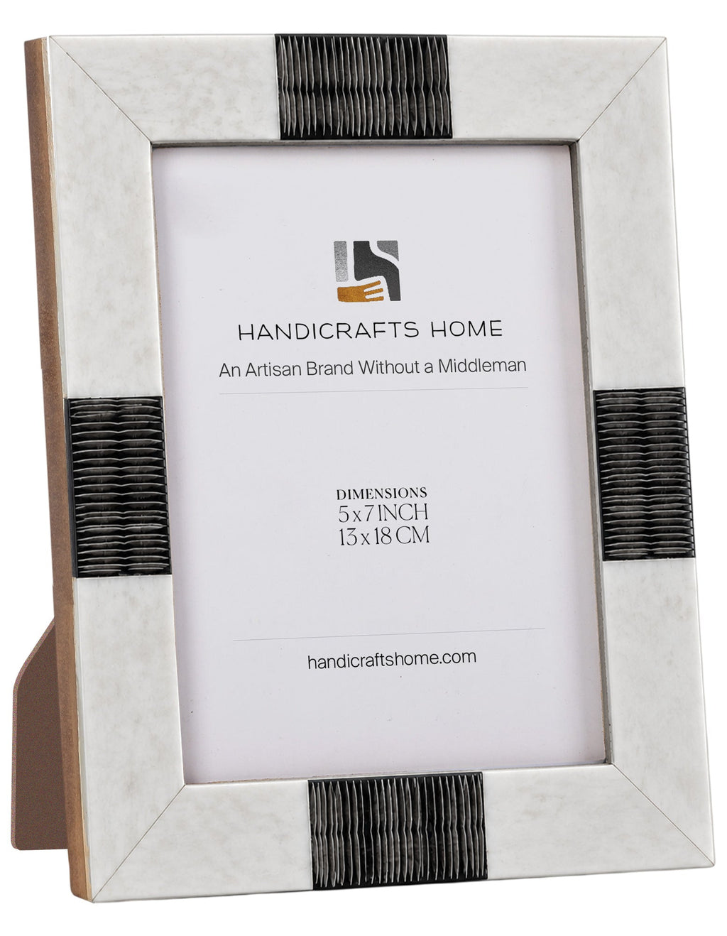 Picture Frame Sea Siren Teles Collection Bone & Horn Inlay White Black – 2 Sizes