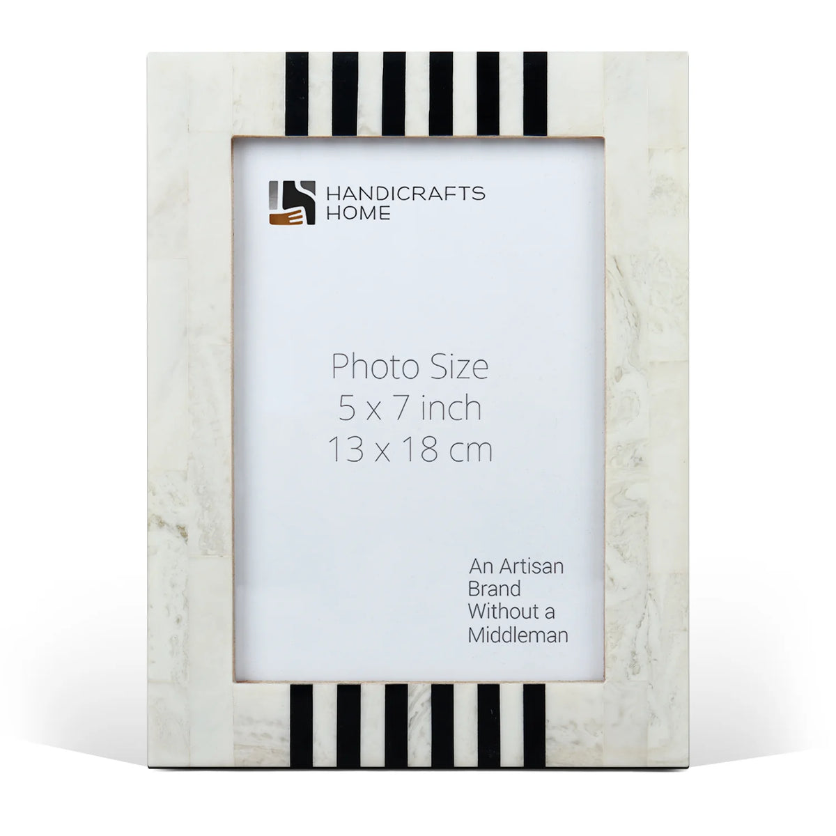 Picture Frame Contour Alto Pattern Collection Resin Inlay White & Black – 4x6, 5x7 & 8x10"