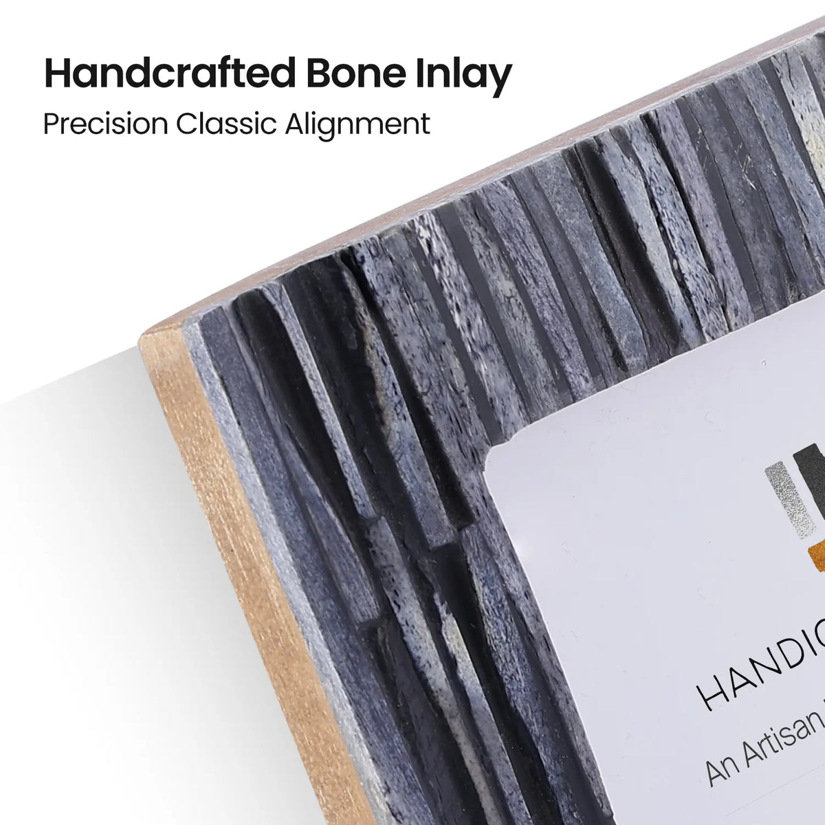 Koyala Kachcha Picture Frame | Charcoal Bone Inlay | 4x6 5x7 8x10