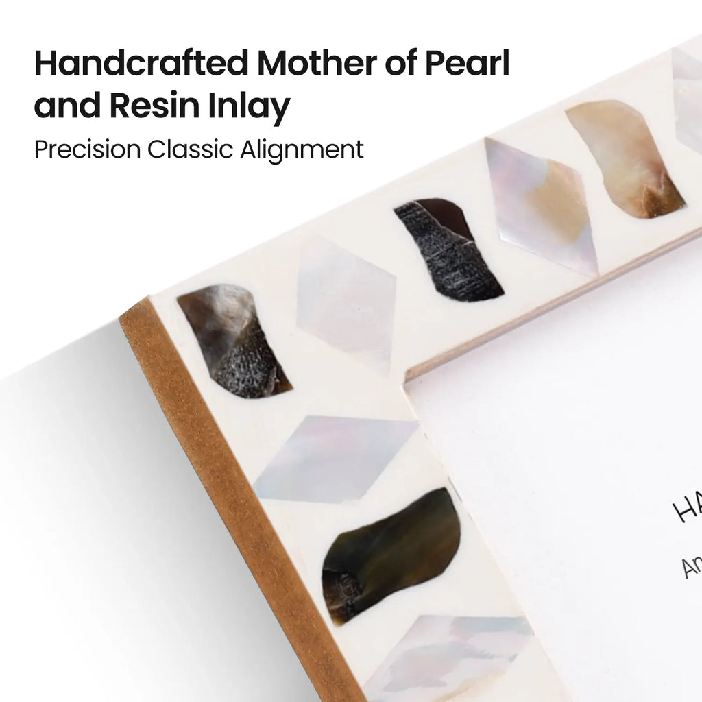 Pearlescent Fossil Picture Frames | Seashell | 4x6 5x7 8x10