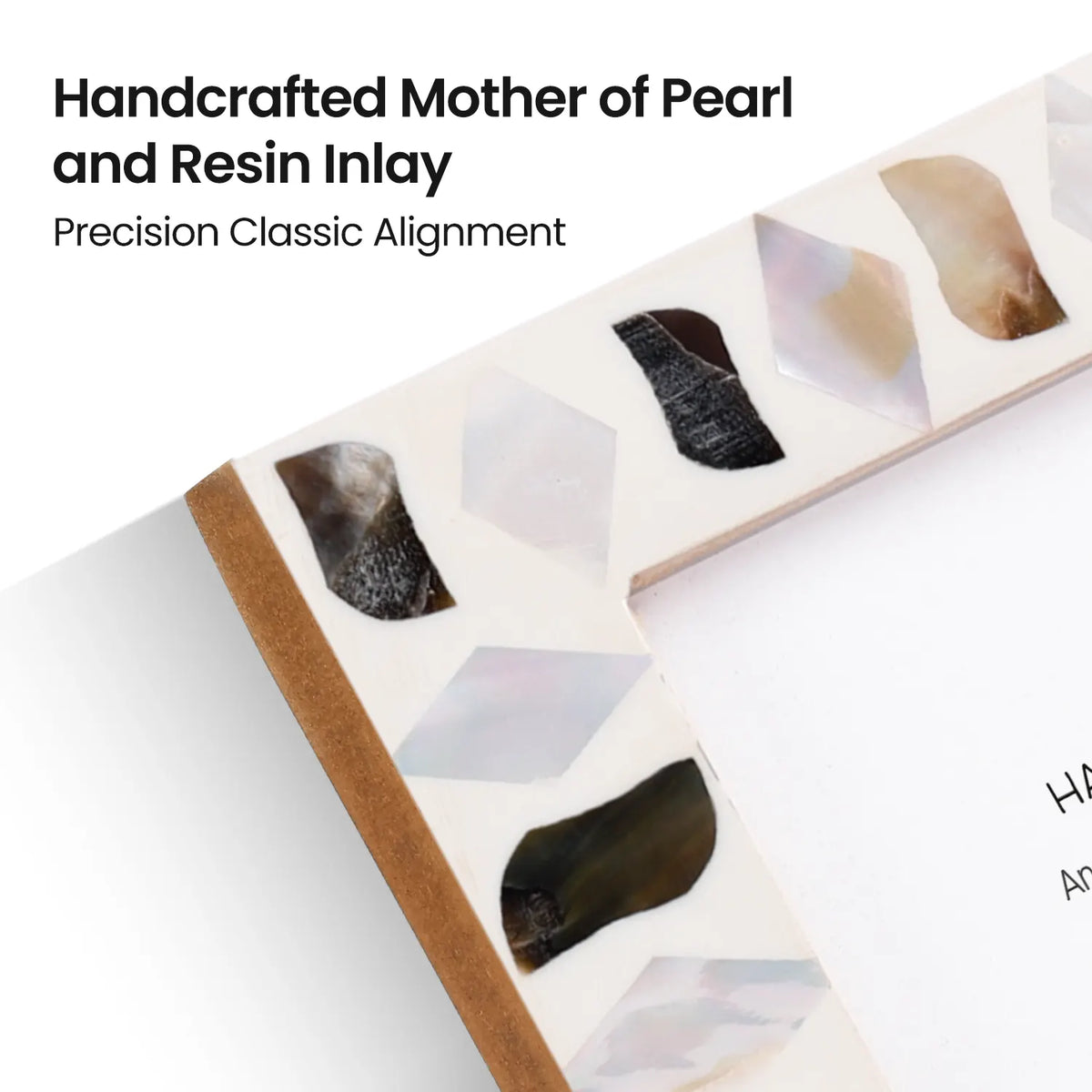 Pearlescent Fossil Picture Frames | Seashell | 4x6 5x7 8x10