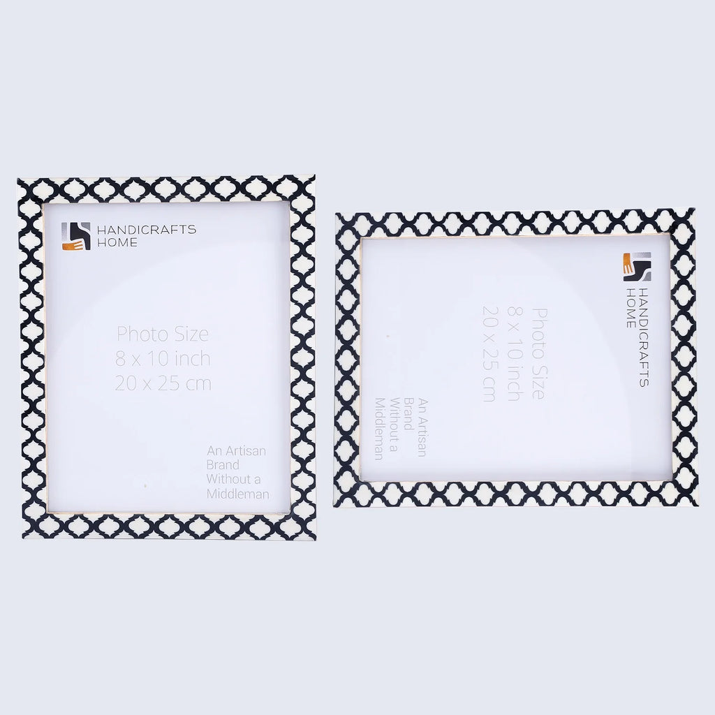 Casablanca Negra Resin Inlay Picture Frame Set 2
