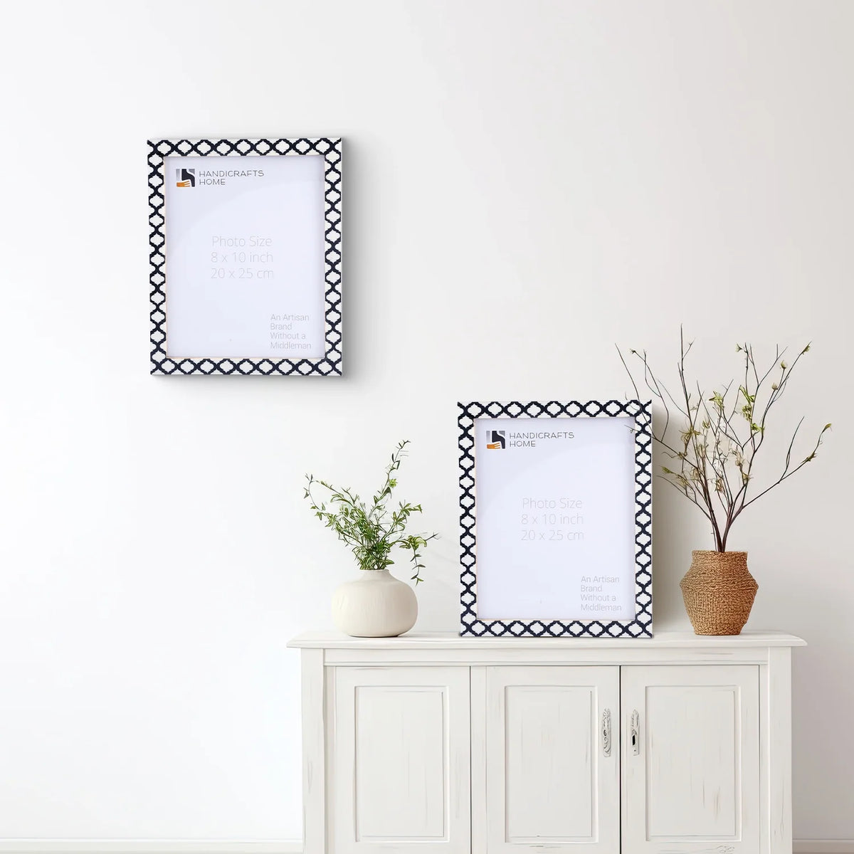Casablanca Negra Resin Inlay Picture Frame Set 2