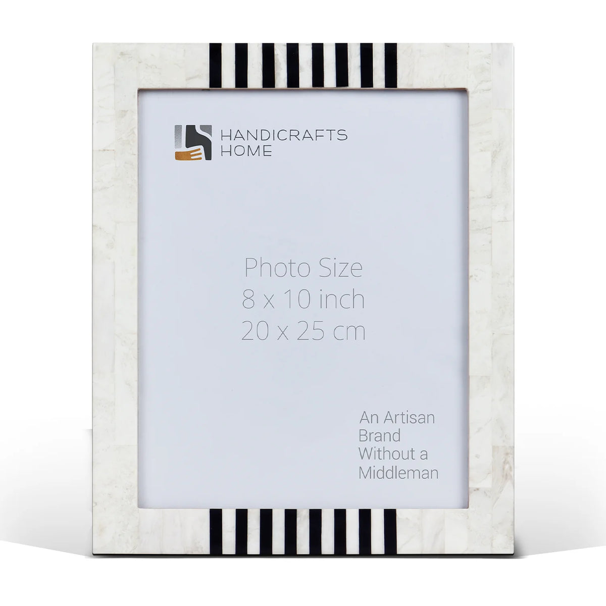 Picture Frame Contour Alto Pattern Collection Resin Inlay White & Black – 4x6, 5x7 & 8x10"