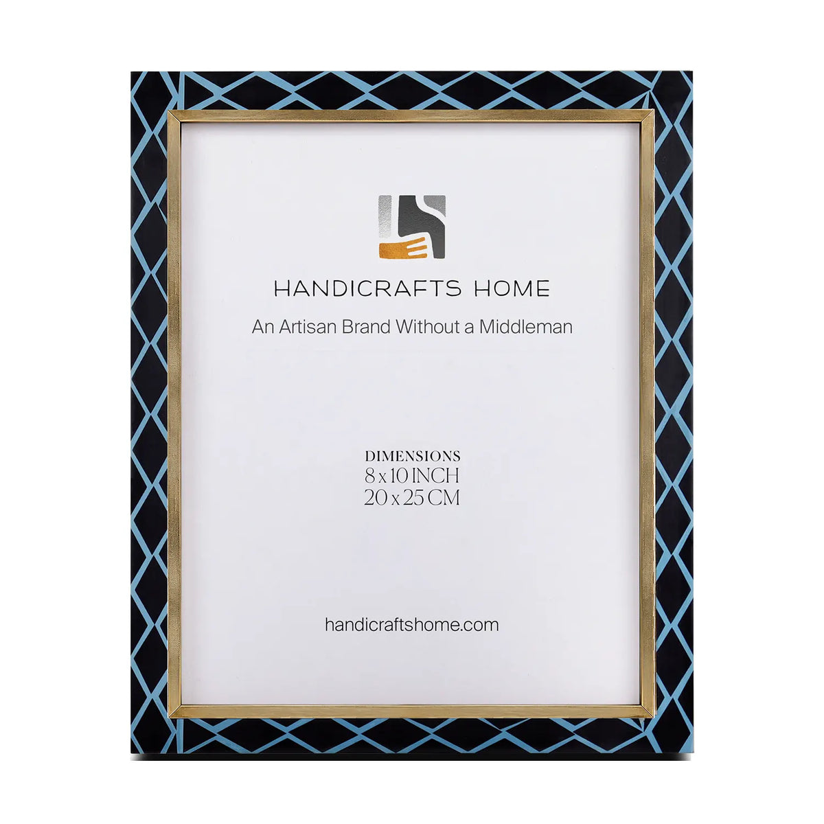 Picture Frame Halo Mamba Collection Resin Inlay & Brass Multi-Color – 4x6, 5x7 & 8x10