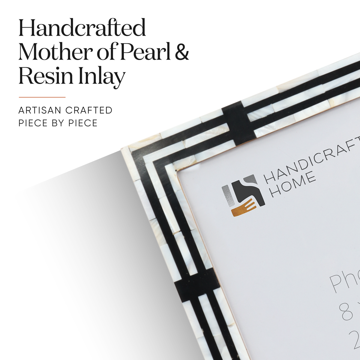 Pearlescent Picture Frames | Black & Shell | 4x6 5x7 8x10