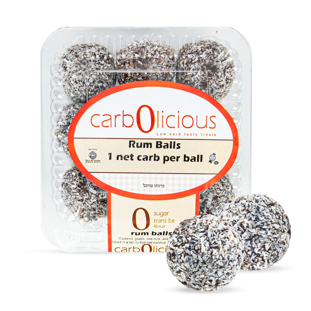 Carbolicious Rum Balls Low-Carb Sugar free, Keto Friendly- 9 Pieces