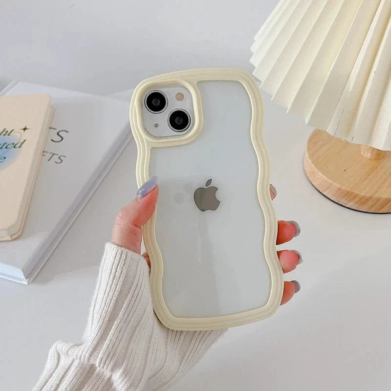 Soft Wavy Lines iPhone Case