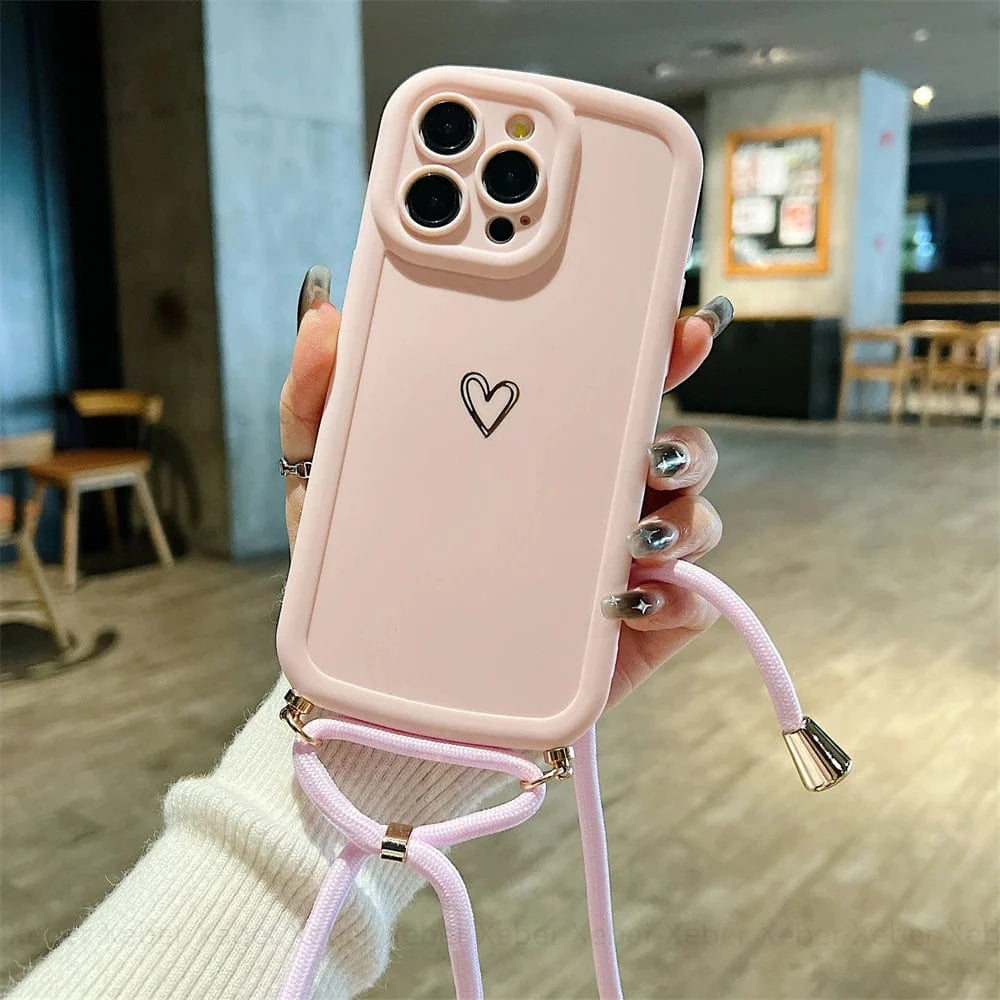HeartLink Crossbody iPhone Case