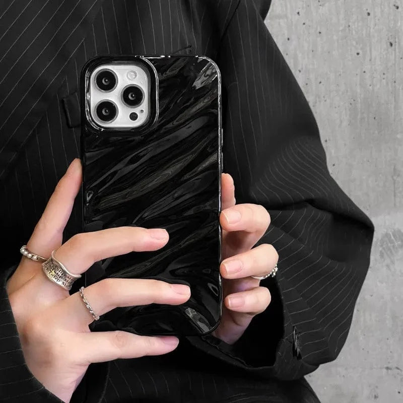 RuffleWave Satin iPhone Case