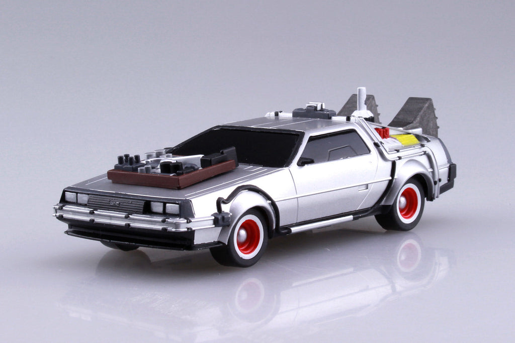 Back to the Future Part III pull-back DeLorean 1:43 scale plastic model kit