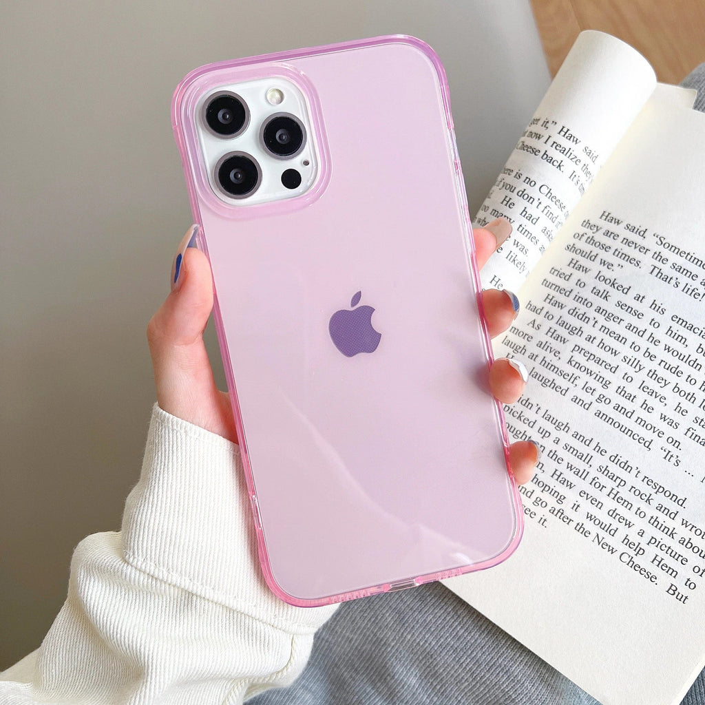 Clear Candy Color iPhone Case