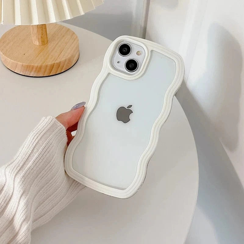 Soft Wavy Lines iPhone Case