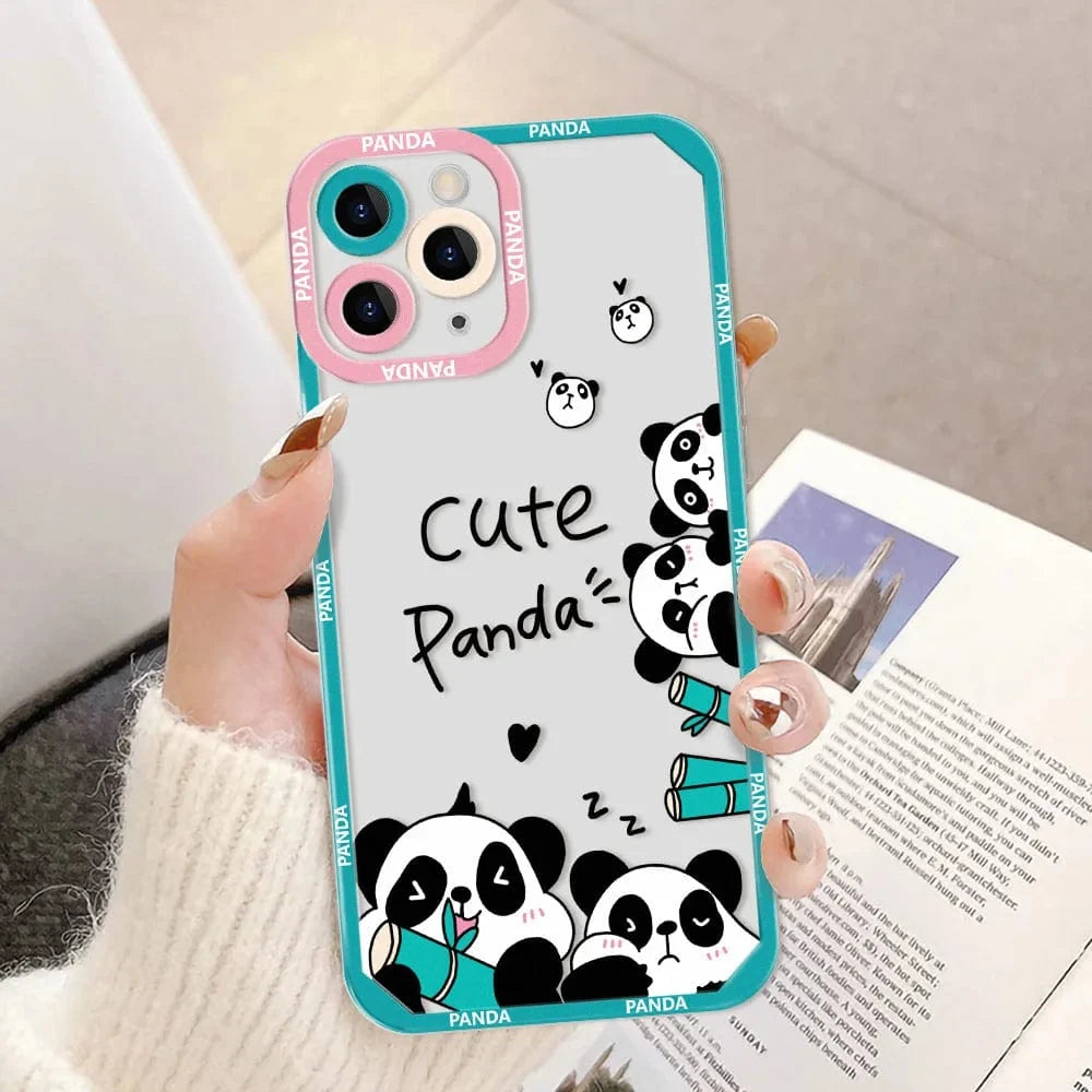 Cartoon Panda iPhone Case