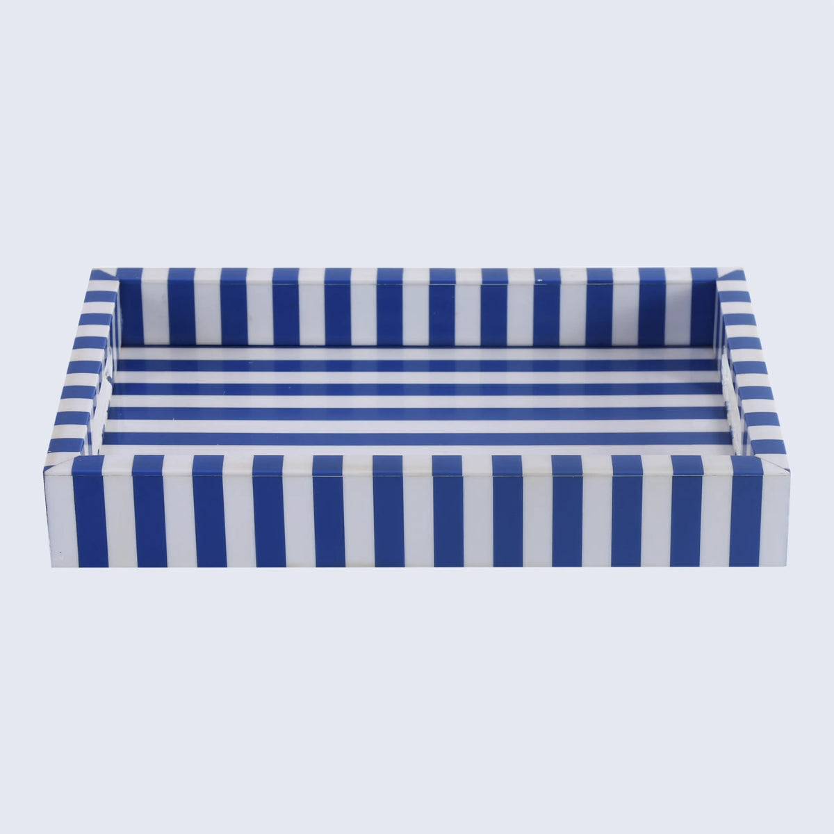 Riviera Elance Blue White Decorative Vanity Tray 12x8