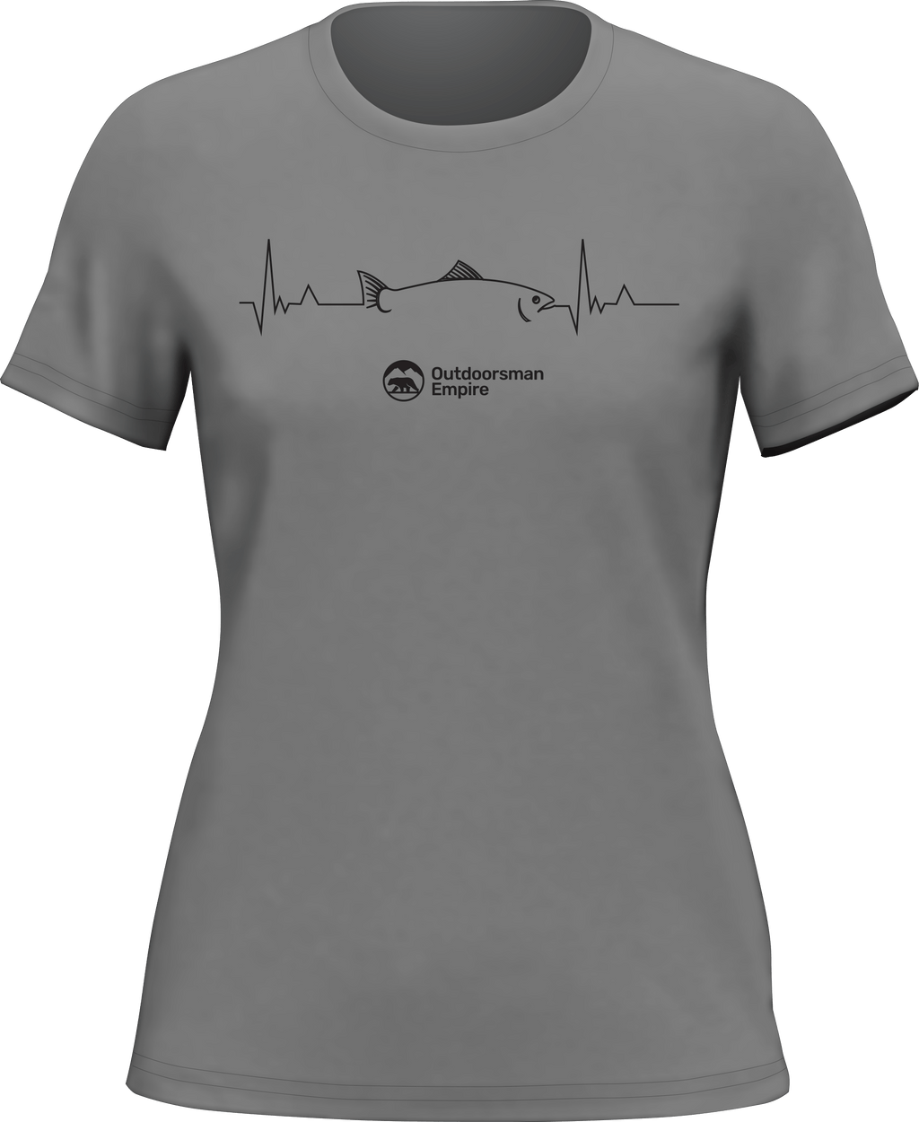 Fishing Cardiogram T-Shirt for Women