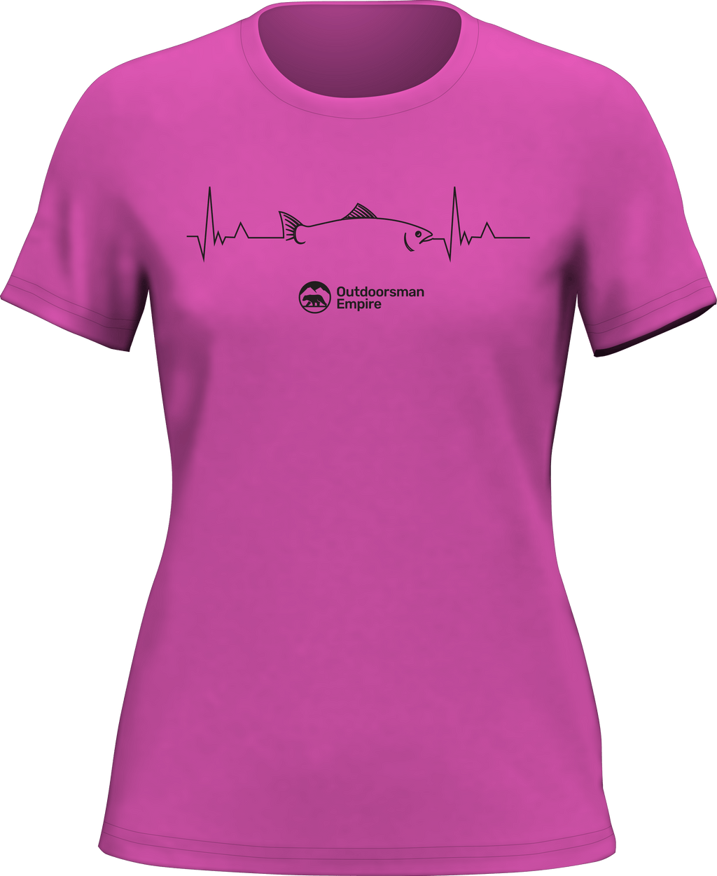 Fishing Cardiogram T-Shirt for Women
