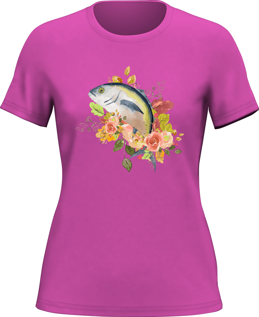 Fishing Flower T-Shirt for Women