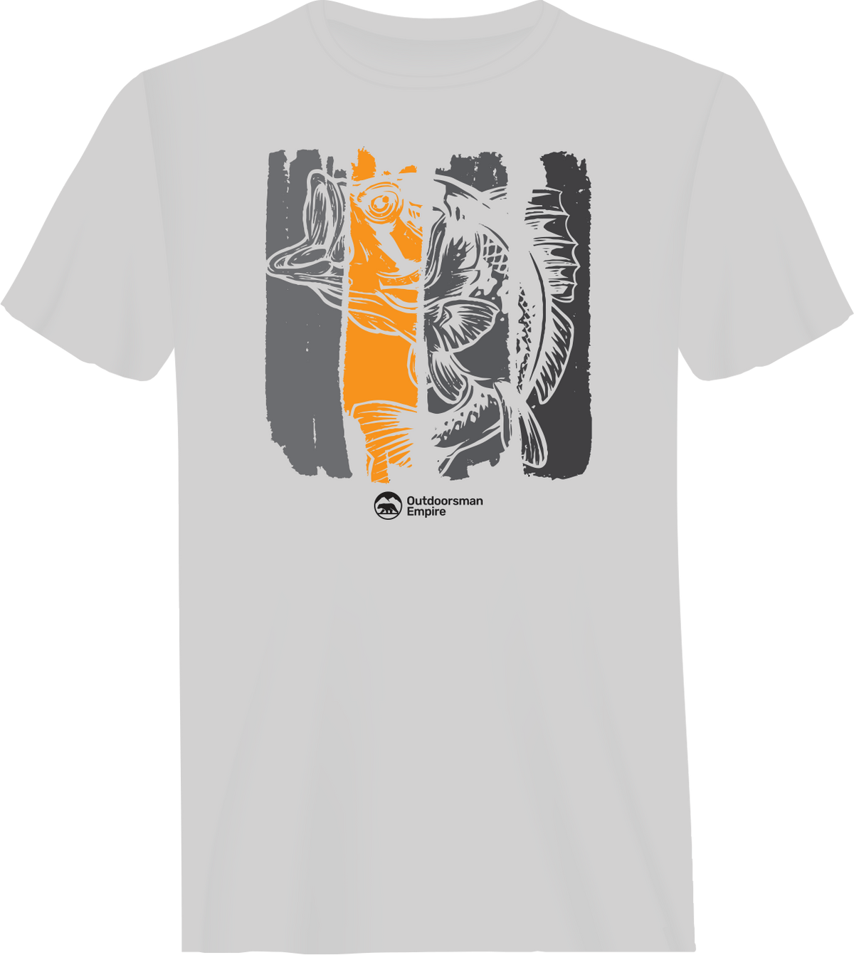 Fishing Grunge Bars Man T-Shirt