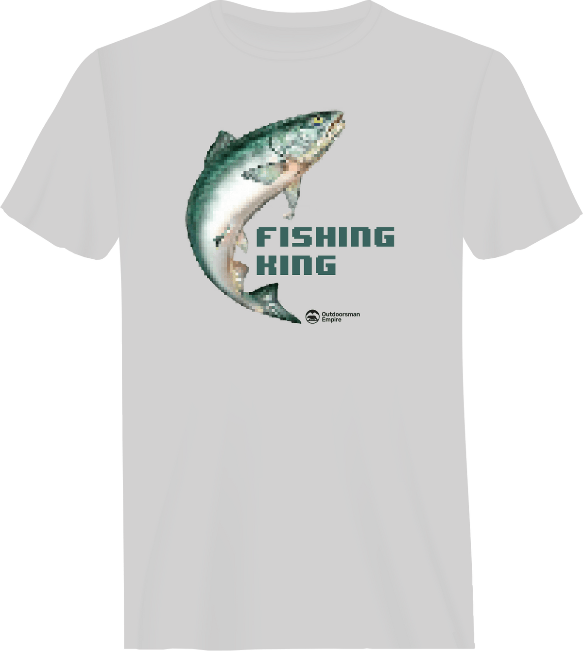 Fishing Pixelated Man T-Shirt