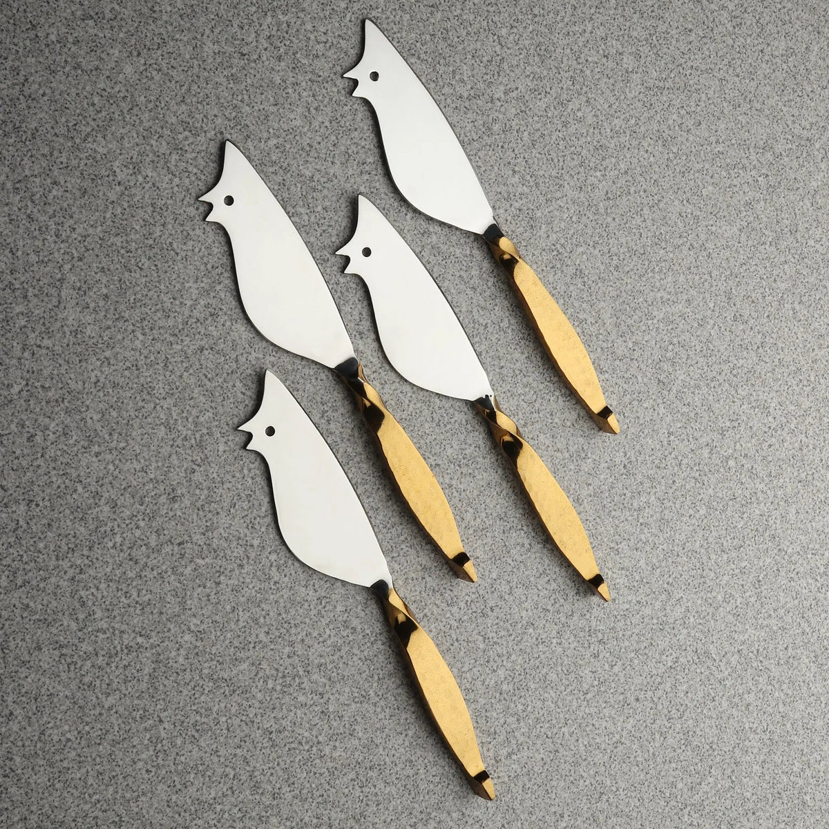 TWISTED URBAN RATONCITO CHEESE SPREADER/KNIFE 4 PC. SET