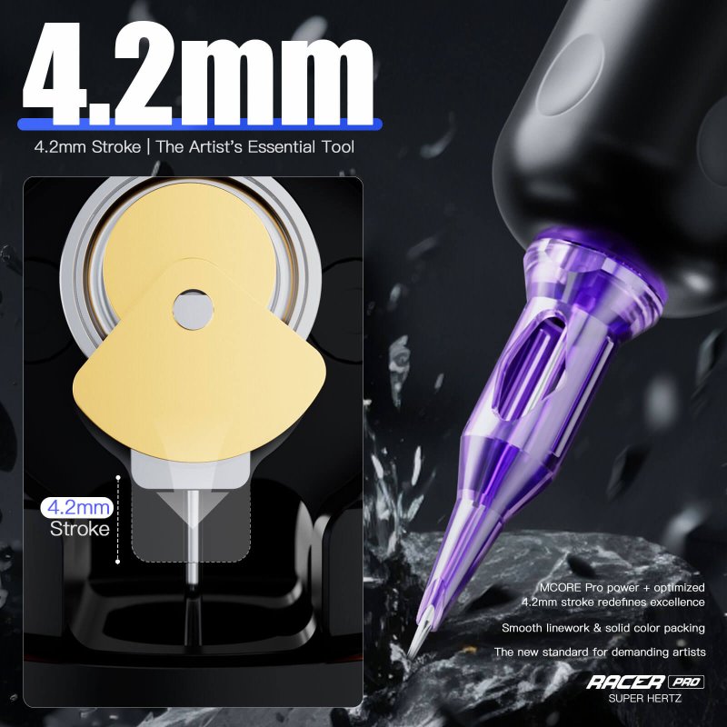Dragonhawk Wireless Tattoo Pen Machine 4.2MM Strokes Length | Mast Racer Pro