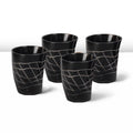 Whiskey Shot Cups Set Web Pattern Real Ox Horn 6.5 oz, Pack 4, 8 & 12
