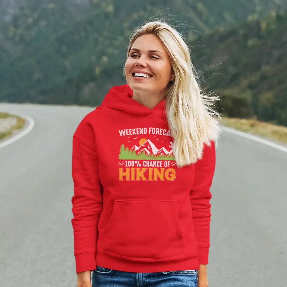 Weekend Forecast 100% Hiking Unisex Hoodie
