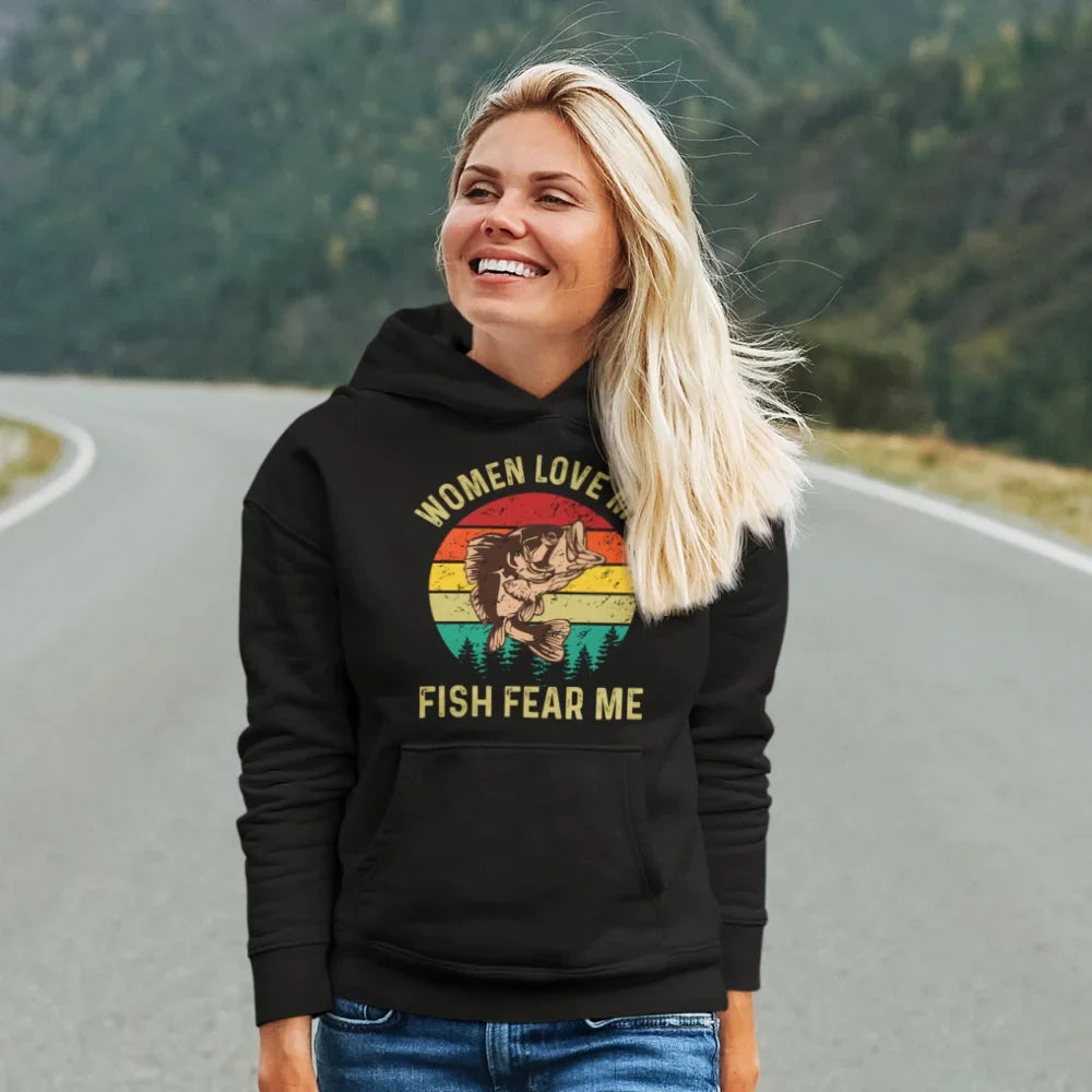 Women Love Me Fish Hate Me Unisex Hoodie