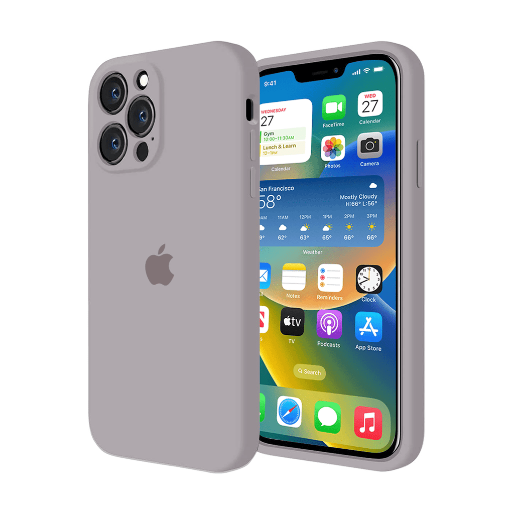 iPhone Camera Protection Silicone Case (Lavender)