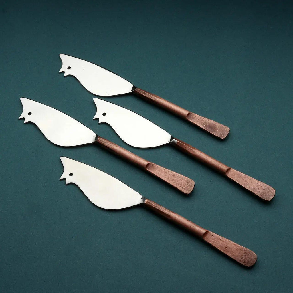 Celia Ratoncito Cheese Spreader/Knife 4 Pc. Set